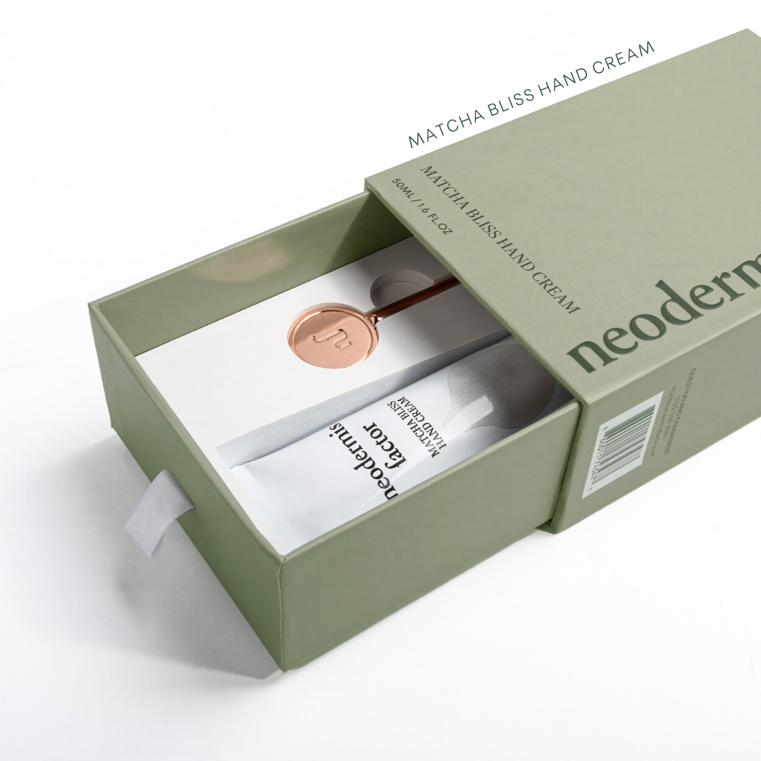 Matcha hand cream for dry skin