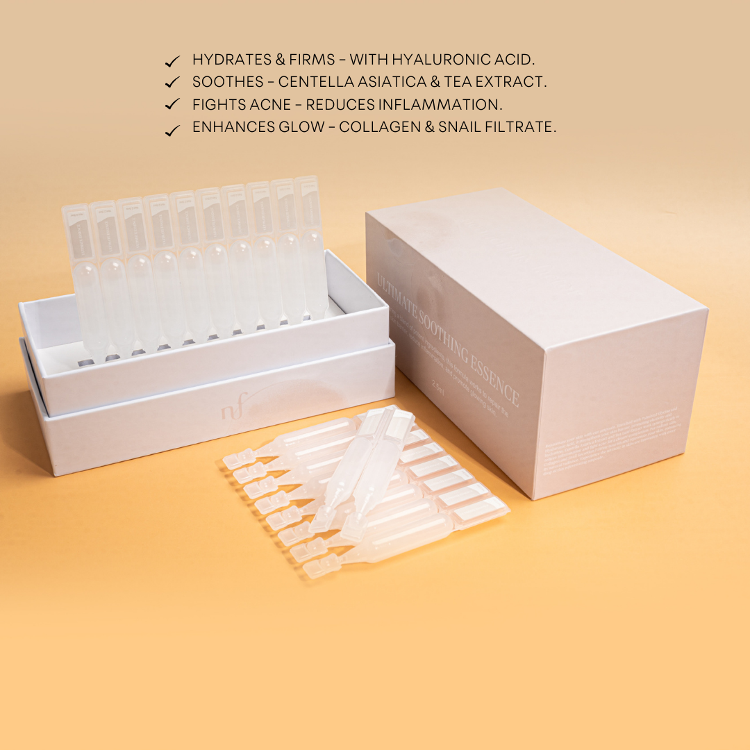 Soothing ampoule serum close‑up